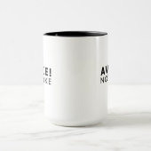 Mug Réveillez-vous ! Pas de boue combo LOGO Woke™ (Centre)