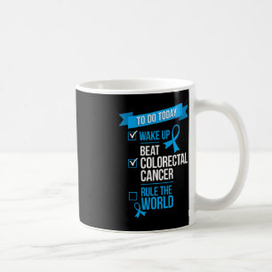 Mug Réveillez-vous vaincre le cancer colorectal Régler