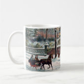 Mug Réveillon de Noël de la rue d'hiver (Gauche)