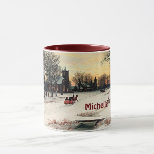 Mug Réveillon de Noël, Modèle, (Centre)