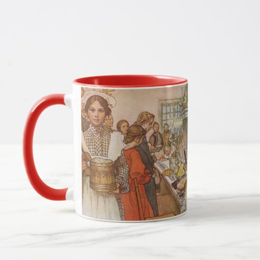 Mug Réveillon de Noël par Carl Larsson, Vacances Vinta (Gauche)