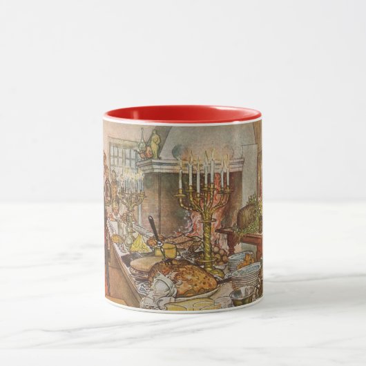 Mug Réveillon de Noël par Carl Larsson, Vacances Vinta (Centre)