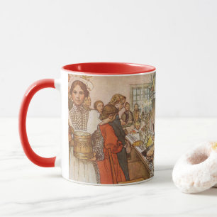 Mug Réveillon de Noël par Carl Larsson, Vacances Vinta