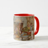 Mug Réveillon de Noël par Carl Larsson, Vacances Vinta (Devant droit)