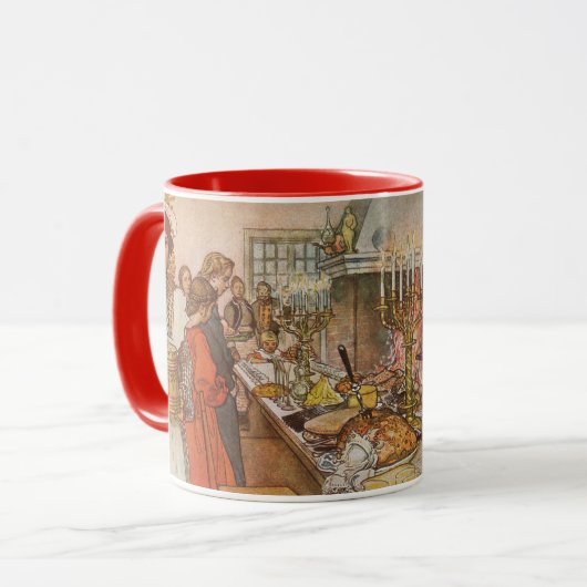 Mug Réveillon de Noël par Carl Larsson, Vacances Vinta (Devant gauche)