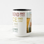 Mug Révélation de grossesse / Nouvelle maman Date & Ph (Centre)