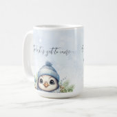 Mug Révélation de grossesse promue à la petite fille d (Devant gauche)