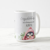 Mug Révélation de grossesse promue à Tante Faire-part (Devant droit)