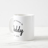 Mug Révélation de Papa pour la Première Fois Papa Est (Devant gauche)