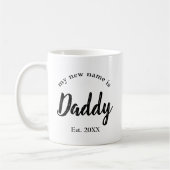 Mug Révélation de Papa pour la Première Fois Papa Est (Gauche)