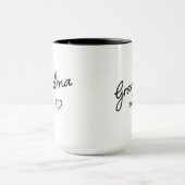 Mug Révélation Mamie Année d'établissement Minimaliste (Centre)