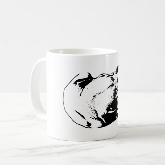 Mug Revendiqué avec amour (Devant gauche)