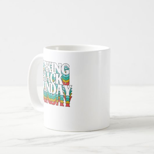 Mug Revenir dimanche Funny Sarcasme (Devant gauche)