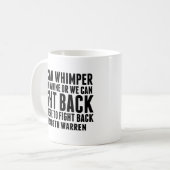 Mug Revenir Elizabeth Warren Citation Féministe (Devant gauche)