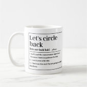 Mug Revenons à la définition drôle (Gauche)