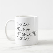 Mug Rêver Appuyer sur snooze (Gauche)