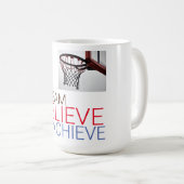 Mug Rêver croire atteindre le basket-ball (Devant droit)