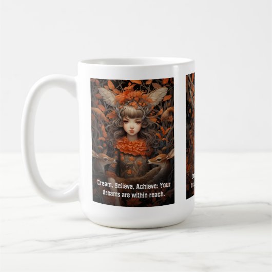 Mug Rêver croire la motivation (Gauche)