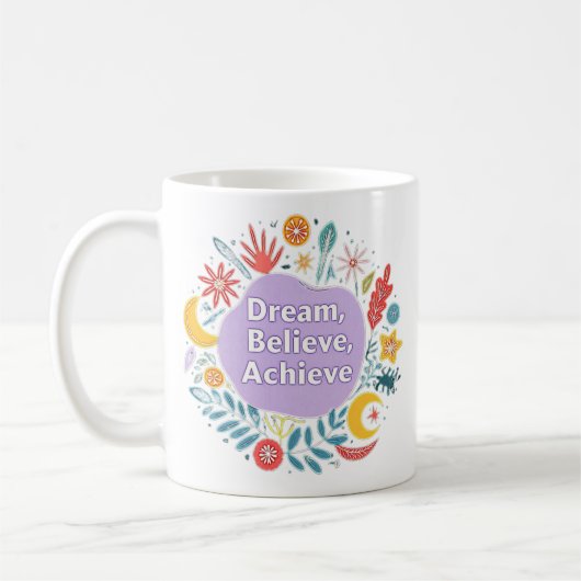 Mug Rêver, Crois, Réaliser (Gauche)