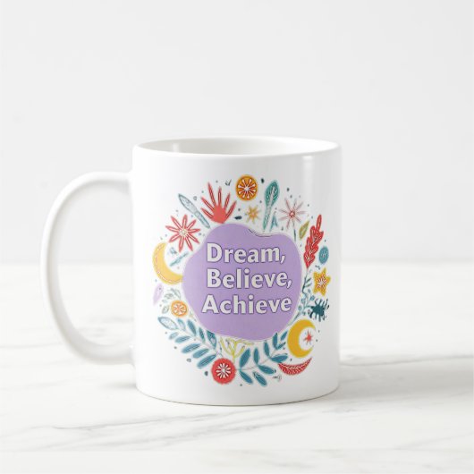 Mug Rêver, Crois, Réaliser (Gauche)