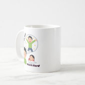 Mug Rêver gros, travailler dur (Devant gauche)