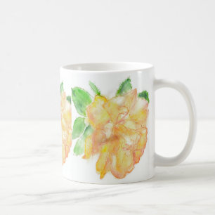 Mug Rêver les roses pour aquarelle jaunes de flèches
