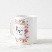 Mug Rêver rose | MARIAGE LE NOUVEAU MRS Typographie (Devant gauche)