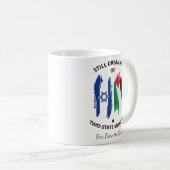 Mug Rêver Toujours D'Une Solution À Deux États (Devant droit)