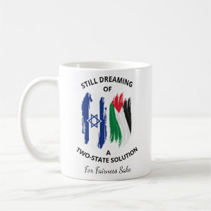 Mug Rêver Toujours D'Une Solution À Deux États