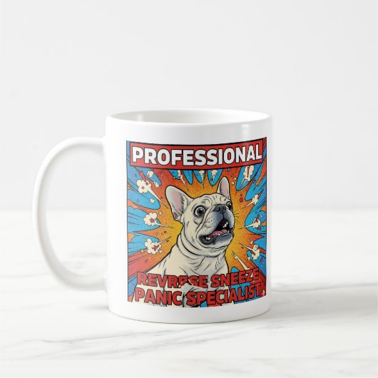 Mug Reverse Sneeze Panic Frenchie Funny Dog Mom Gift (Gauche)