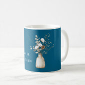 Mug Rêves Bleus Cône de Pin Hiver  (Devant droit)