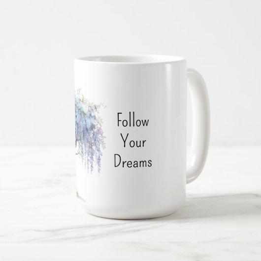 Mug Rêves d'arbre pourpre (Devant droit)