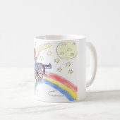 Mug Rêves de fauteuil roulant - au-dessus de (Devant droit)