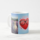 Mug Rêves de Lavande : Un Regard de Sérénité (Devant gauche)