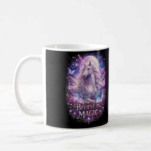 Mug Rêves de licorne au clair de lune (Gauche)