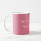 Mug Rêves de papillon blanc rose (Gauche)