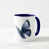 Mug Rêves de papillon bleu (Devant droit)