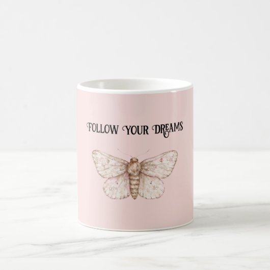 Mug Rêves de papillon rose (Centre)