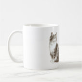 Mug Rêves de papillon rose de chat (Gauche)