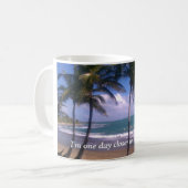 Mug Rêves de retraite d'île (Devant gauche)