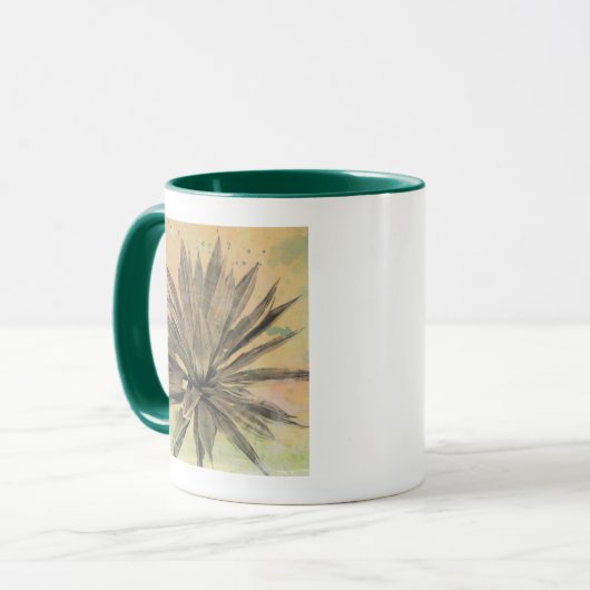 Mug Rêves du désert | Plante vert (Devant gauche)