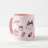 Mug Rêves et objectifs de femme d'affaires (Devant gauche)