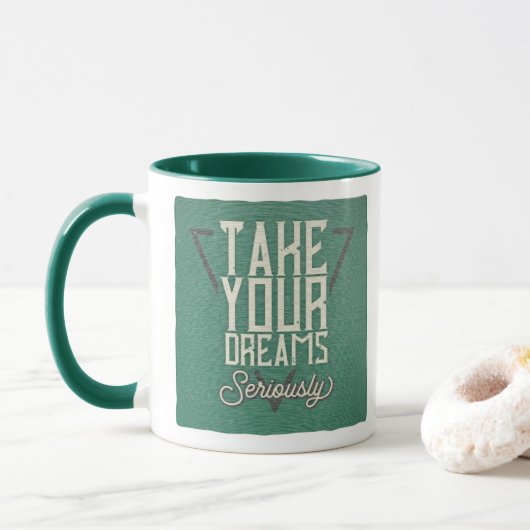 Mug Rêves Sérieux (Avec donut)