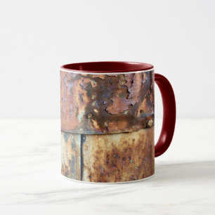 Mug Revêtement métallique rouillé Détail d'un vieux bâ