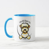 Mug Revêtu doux IAM de Terrier rayé (Gauche)