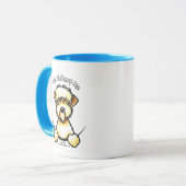 Mug Revêtu doux IAM de Terrier rayé (Devant gauche)