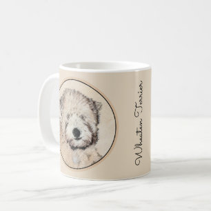 Mug Revêtu doux Roue Peinture Terrier Art original