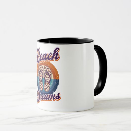 Mug rêveur de plage (Devant droit)