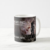 Mug Rêvez Gros. Astronaute dans l'espace (Devant droit)