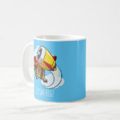 Mug Rêvez Gros ! Carton de tortue dynamique (Devant gauche)